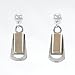 14kt Gold and Sterling Silver Earrings by M.M. Rogers, #11268
