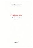  Cool memories. 3, Fragments, 1991-1995 de Jean Baudrillard