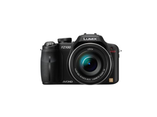 Panasonic Lumix FZ100 14.1MP Digital Camera - Black (3.0 inch TFT LCD Display, LEICA DC Lens with 24x Optical Zoom and Full HD Movie)