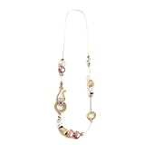 White & Pink Pearl Necklace, 18