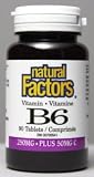 B-6 Pyridoxine Hcl 250mg (90Tablets) Brand: Natural Factors
