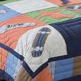 Cool Skate Twin Quilt with Pillow Sham