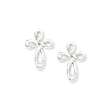 Sterling Silver Cross Earrings