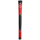 Winn PCi Hybrid Cord Men's Standard Size Ribbed Golf Grip - Black / Red