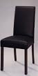 Vienna Dining Chair with Black Split Leather, 20" Seat Height - Lightly Distressed Heirloom Cherry with Satin Sheen Finish By Powell Furniture