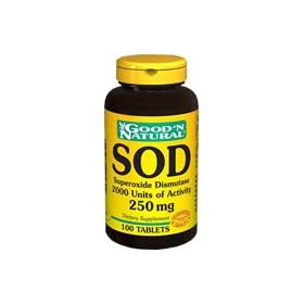 Superoxide Dismutase - 100 tabs,(Good'n Natural)