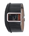 Diesel Men's Series IV Negative Display Leather Cuff Watch #DZ7033