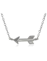 Sterling Silver Arrow Pendant Necklace, 18"