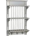 Small Blue Painted Plate Wall Rack Traditional Kitchen Furniture
