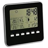 Station météo radio pilotée "Quadro" (dargent/noir)