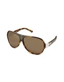 Gucci - Gucci Vintage Crest Logo Aviator Sunglasses havana/polarized brown
