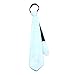 HolyThreads! Fiber Optic Tie (White Tie, 7 Colors) - Light Up Tie - Glow Tie