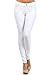 ICONOFLASH NFS Pullon Color Jeggings Cotton Blend (White, NFS)