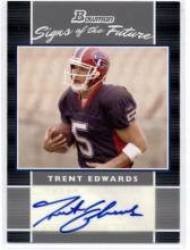 2007 Bowman Signs of the Future #29 Trent Edwards - Buffalo Bills (Autographed - Rookie Insert Card) (Football Cards)