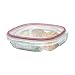 Rubbermaid 7K9700CIRED Lock-its 5-1/4-Cup Divided Food-Storage Container with Lid
