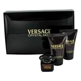 VERSACE CRYSTAL NOIR by Gianni Versace Gift Set for WOMEN: EDT .17 OZ MINI & BODY LOTION .8 OZ & SHOWER GEL .8 OZ