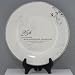 25th Anniversary Plate with Stand - Commemorative Silver Anniversary Gift
