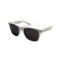 Blues Brothers Wayfarer Plastic Sun Glasses - White w/ Micro Case