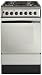 50cm Dual Fuel Cooker c/w 4 Burner Gas Hob Stainless Steel