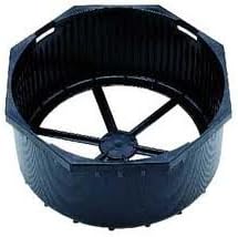 Aluminum Octagon Tank Boot Black 7.25"