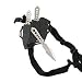 United Cutlery - Shoulder Harness Throwing Knife Triple Set, Molded Nylon She