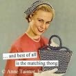 And Best Of All Is The Matching Thong Refrigerator Magnet by anne taintor