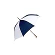 New All-Weather Elite Series 60 Inch NavyWhite Auto Open Golf Umbrella Fiberglass Shaft Ribs