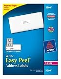 Avery 5260 - Easy Peel Laser Address Labels, 1 x 2-5/8, White, 750/Pack-AVE5260