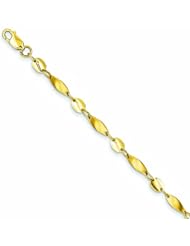 Genuine 14K Yellow Gold Fancy Bracelet 7 Inches 3 Grams Of Gold 100% Satisfaction Guaranteed.