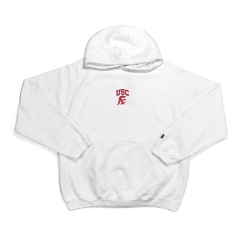 Antigua USC Goalie Long Sleeve Hooded Sweatshirt (Small, 01 White)