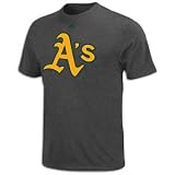 Athletics Majestic MLB Fired Up T-Shirt - Men's