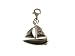 Monili sterling silver Yacht with CZ charm