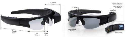 Active i Video Recording Sunglasses with 1.5-Inch LCD Viewer and 2 GB memory (25200) Active i Video Recording Sunglasses with 1.5-Inch LCD Viewer and 2 GB memory (25200)