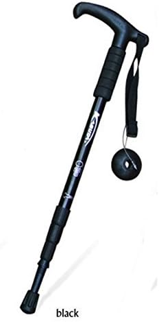 Old Man Climbing Folding Hiking Sticks Pole Aluminum Walking Trekking Canes Nordic Walking Stick Camping Equipment - Blue