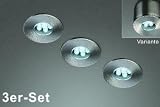 LED Einbauleuchte Attiki 3er-Set