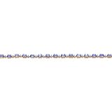 14K Gold 5.1cttw Diamond & Tanzanite Bracelet 7"