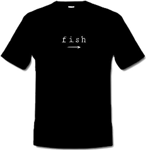 Poker T-Shirt, FISH (Black) - Größe: XL - extra large (pro Stück)