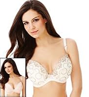 2 Pack Limited Collection Floral Embroidered Padded DD-G Bras