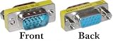 HD15 (VGA) Male / HD15 (VGA) Female, VGA Mini Gender Changer (For PC). Comp ....