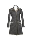 Forzieri Dark Brown Embroidered Washed Leather Coat