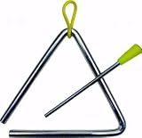 Musical Instruments : West Music 5" Steel Triangle with Striker & Holder
