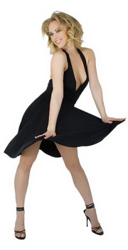 Deep V halter dress