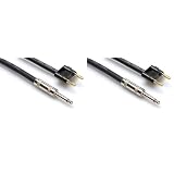 Pair of (2) Brand New Hosa Skj-615bn 15' Foot 16 AWG 1/4" Ts to 1/4" Dual Banana Speaker Cables