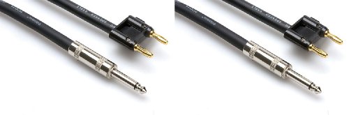 Pair of (2) Brand New Hosa Skj-615bn 15' Foot 16 AWG 1/4