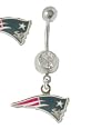Patriots NFL Logo belly button ring