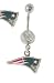Patriots NFL Logo belly button ring