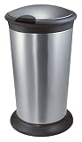 Kitchen & Housewares : Leifheit Waste Bin Tipp 36 Litre Satin Steel