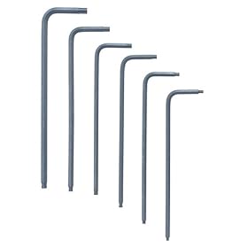 Bondhus 11346 Set of 6 BallStar? L-wrenches, sizes T6-T15 by Bondhus