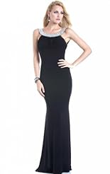 Chiffon/Taffeta/Tulle Crystal Beaded Lace Applique Crystals Evening Dress 