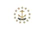 Valley Forge Nylon Rhode Island State Flag, measures 3-Foot x 5-Foot